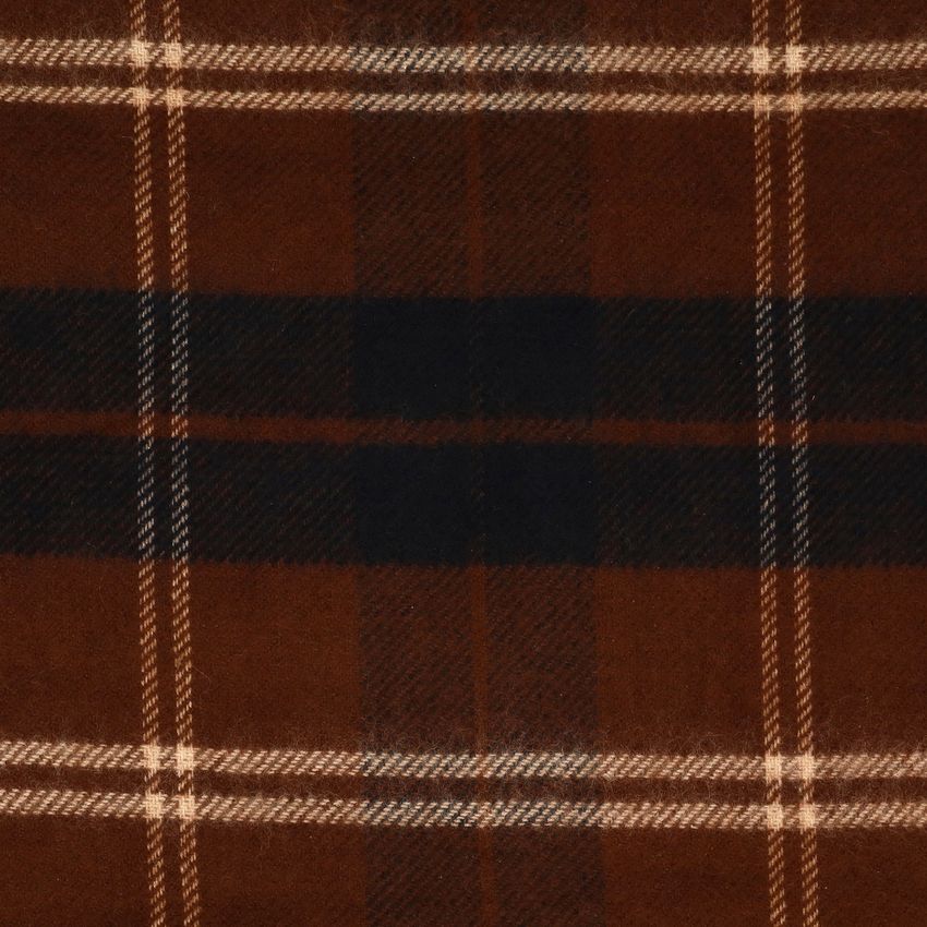 Manfield Donkergrijze sjaal met een streepjespatronen