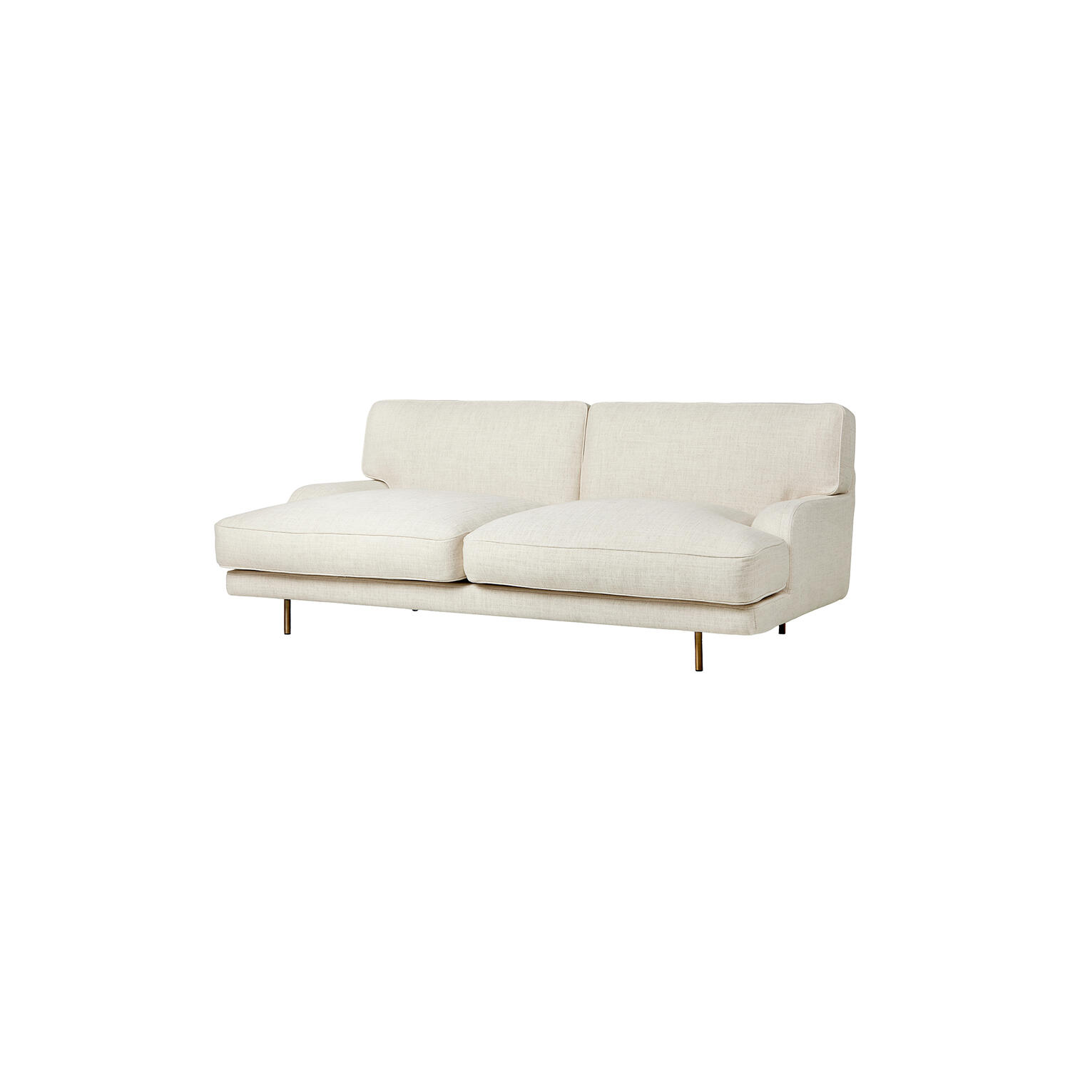 2-seater Flaneur Sofa, Limonta 15/antique brass