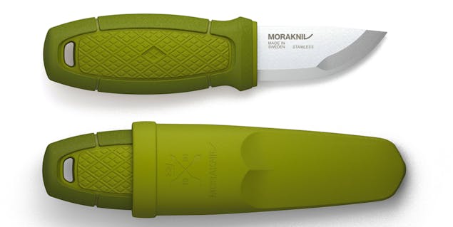 MORAKNIV ELDRIS GREEN OUTDOOR POCKET KNIFE W/ FIRE STARTER KIT 12633