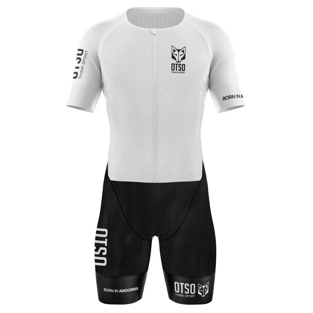 Otso Black & White Short Sleeve Trisuit refurbished