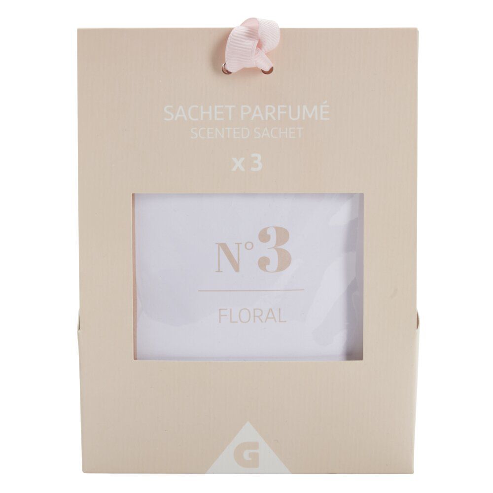 Désodorisant sachet parfumé x3 senteur floral 3x5gr