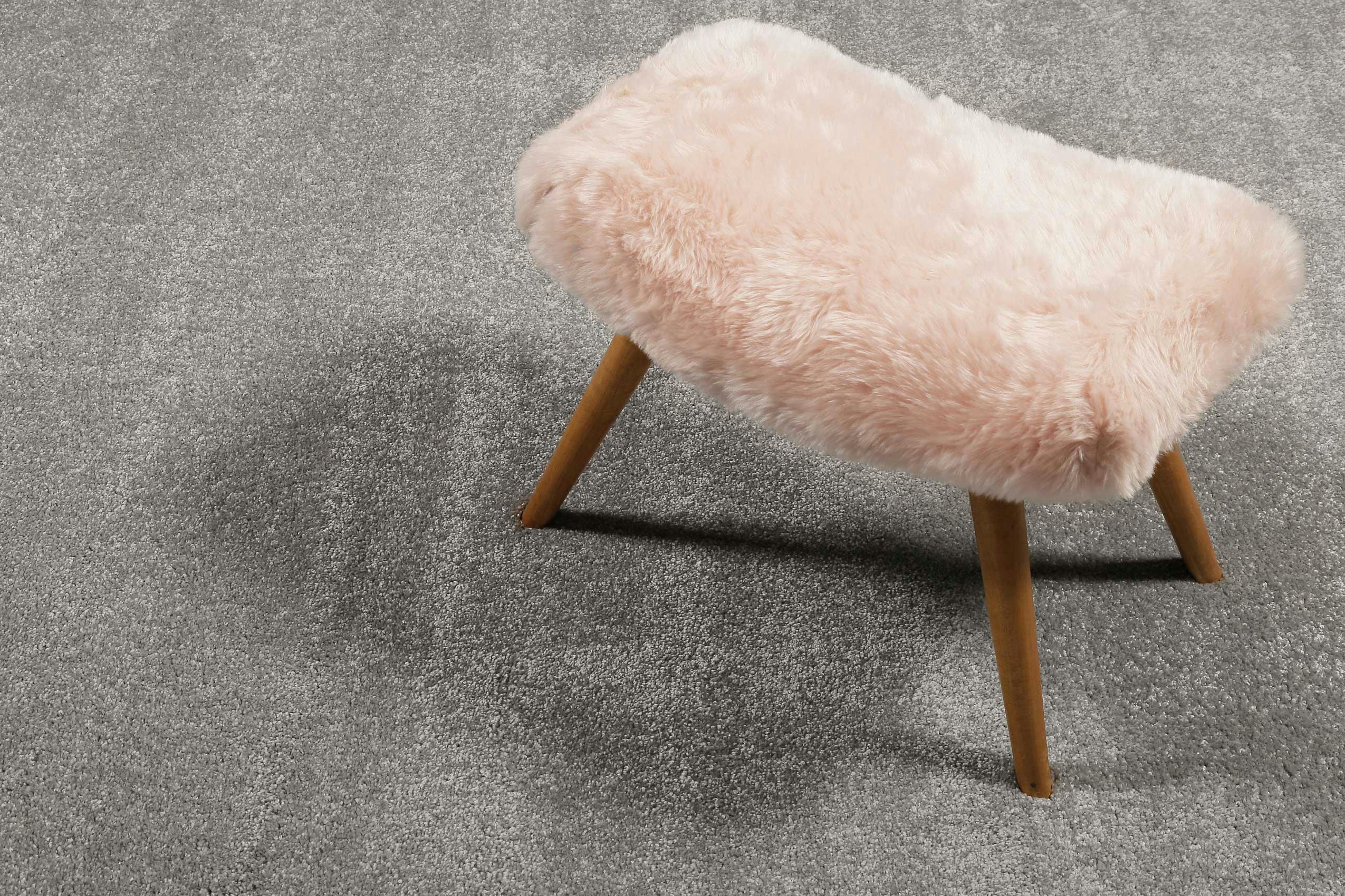 CALIFORNIA - Tapis uni intemporel gris pour salon, chambre 225x160