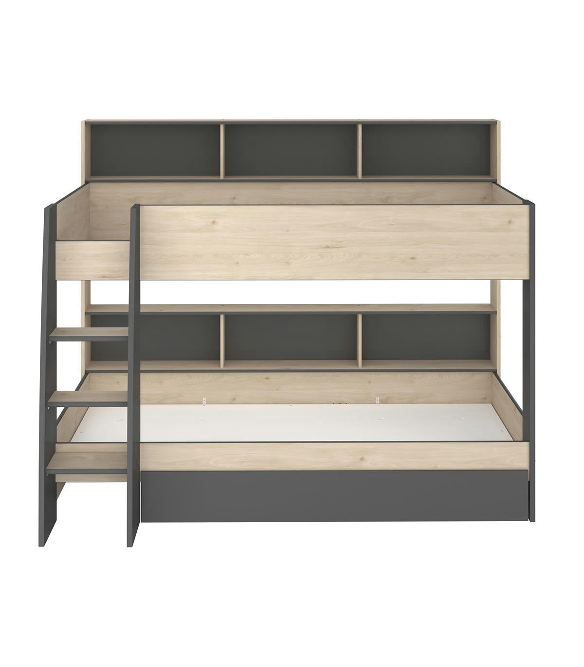 LEO - Lits Superposés avec Niches de rangement - 90x200 cm