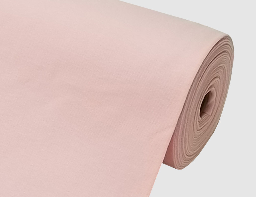 Bündchenstoff Uni Rosa