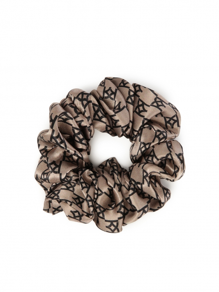 Elegant silk satin hair scrunchie