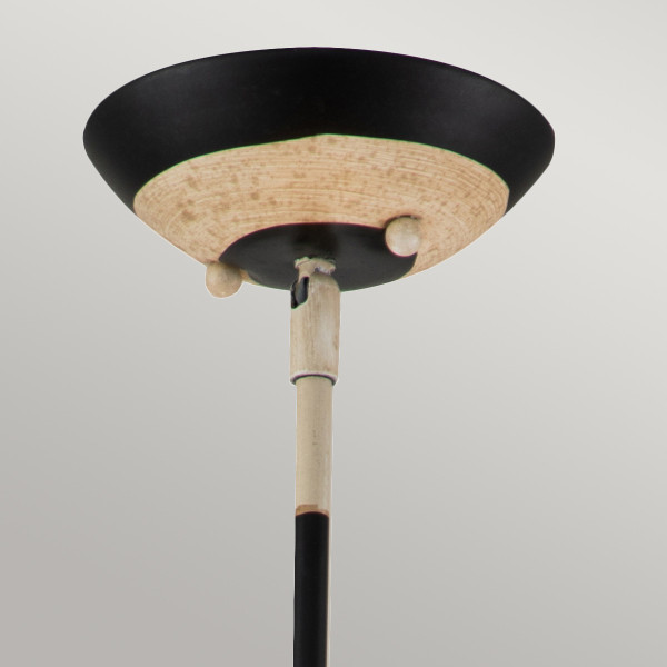 Lampa wisząca czarno-beżowa-złota South Beach 1xE27x60W Flambeau