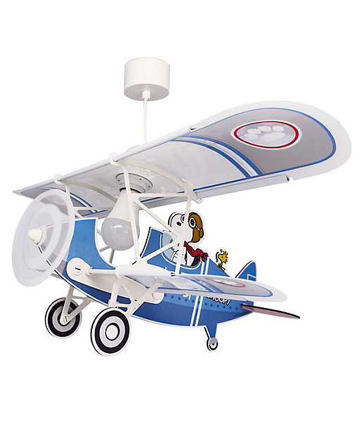 Lustre et lampe suspension enfant avion Snoopy