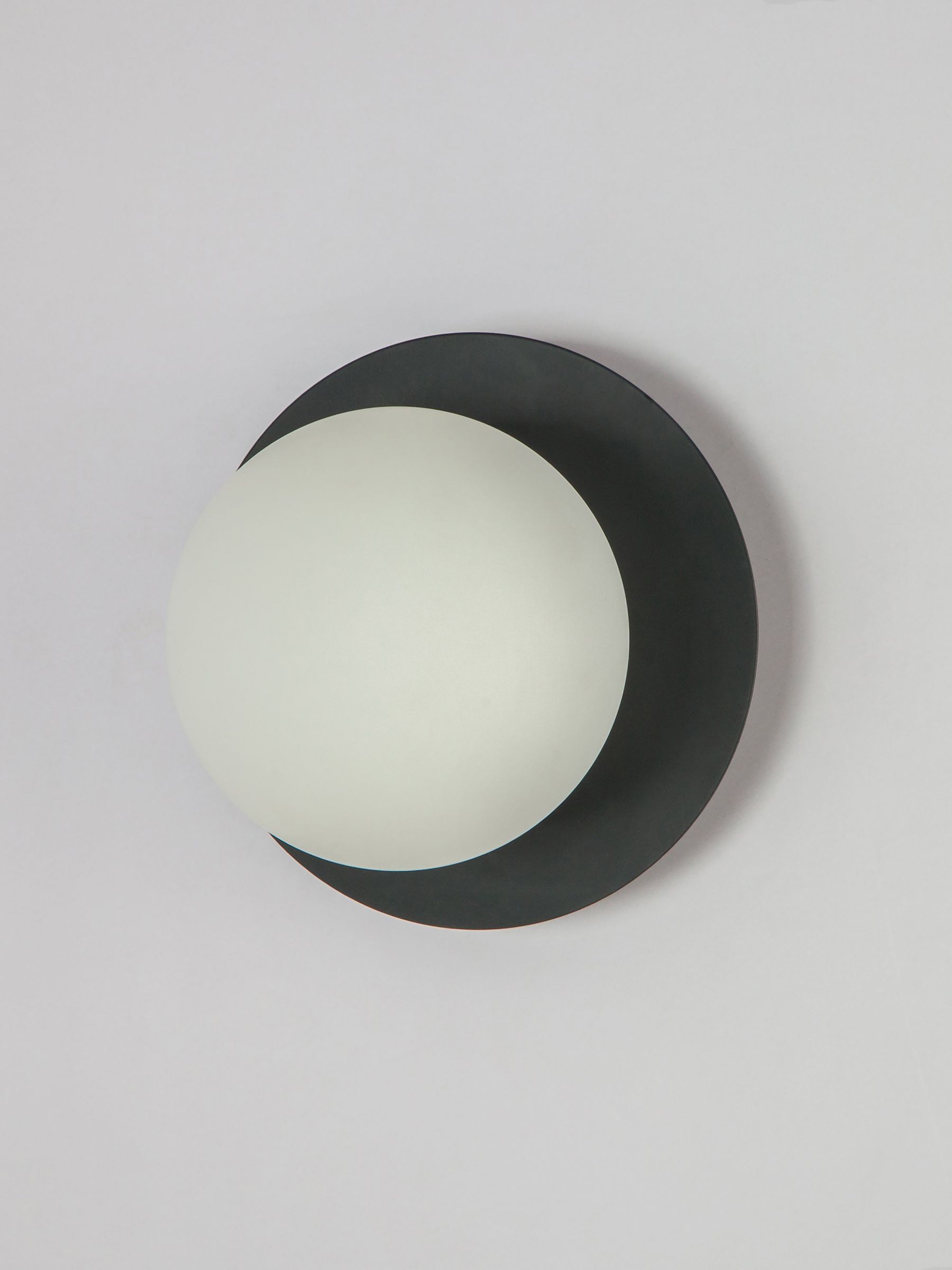 Houseof. Grey Opal Disk Wall Bathroom Light