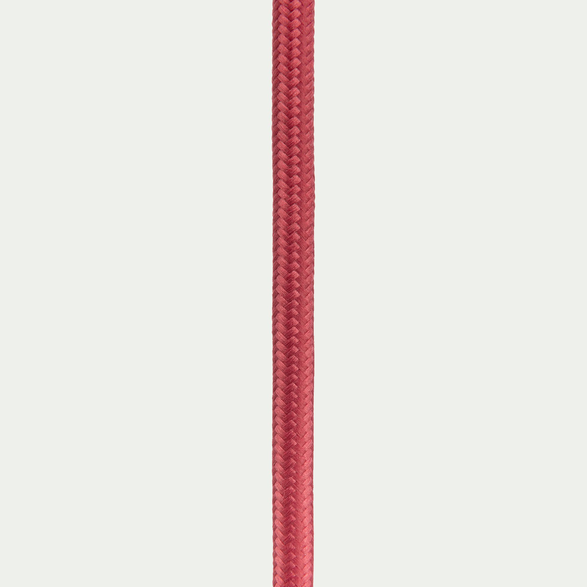 ARGUIN - Cordon électrique en tissu E27 L150cm - rose