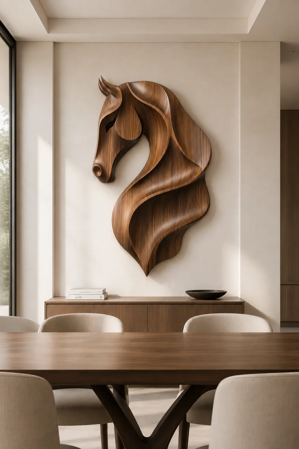 Horse Wood Relief #QA006