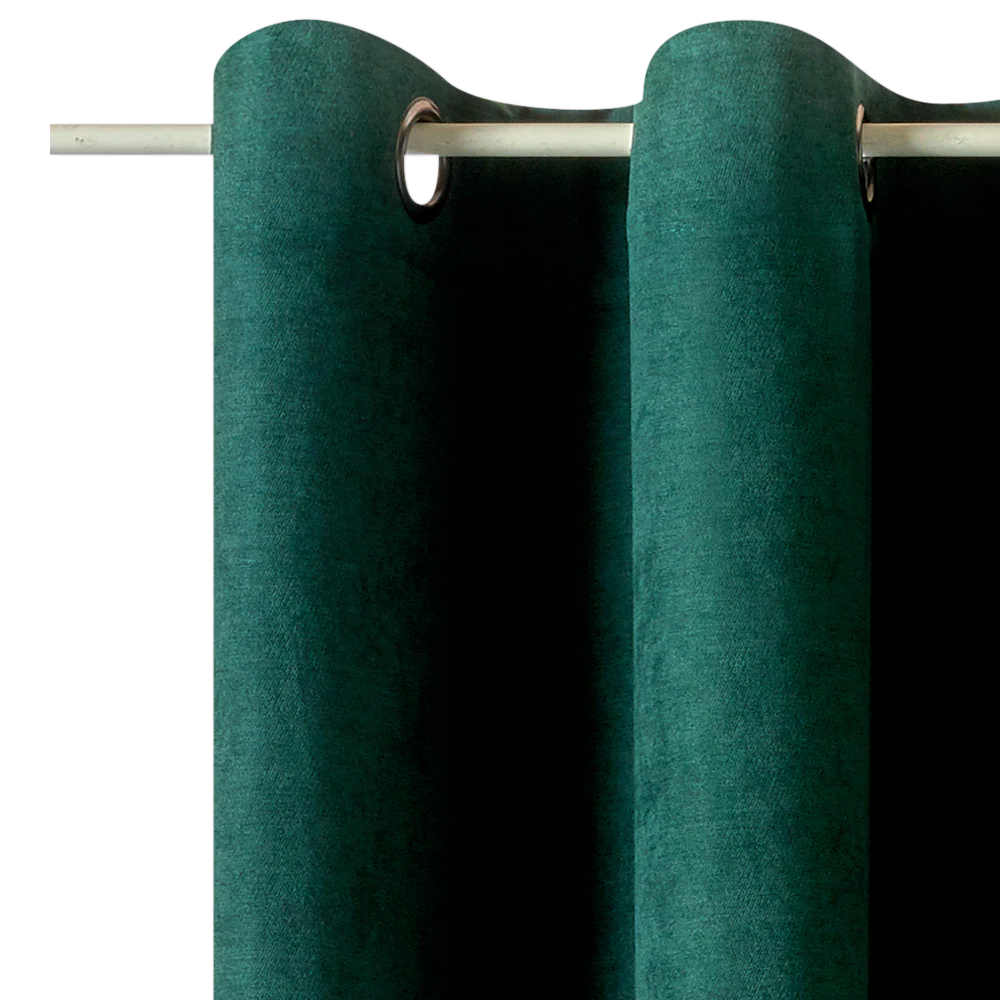 Rideau WALL STREET coloris vert sapin 145 x 260 cm