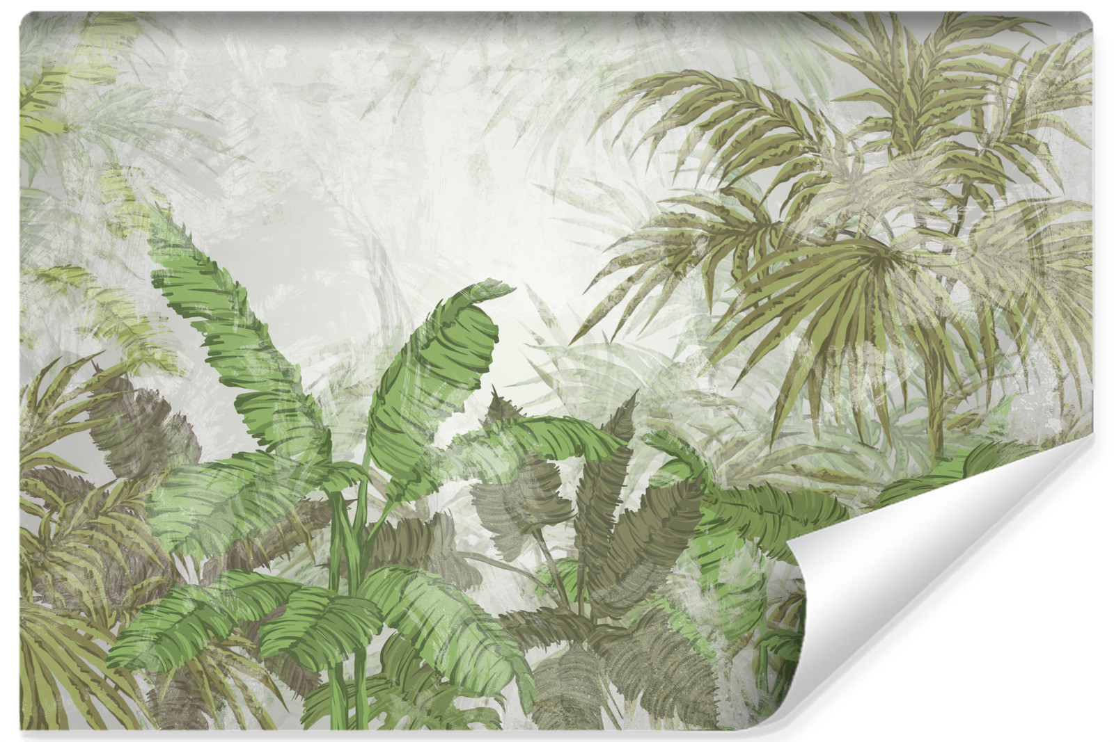 Fototapeta Liście Bananowe Na Betonie 90x60cm