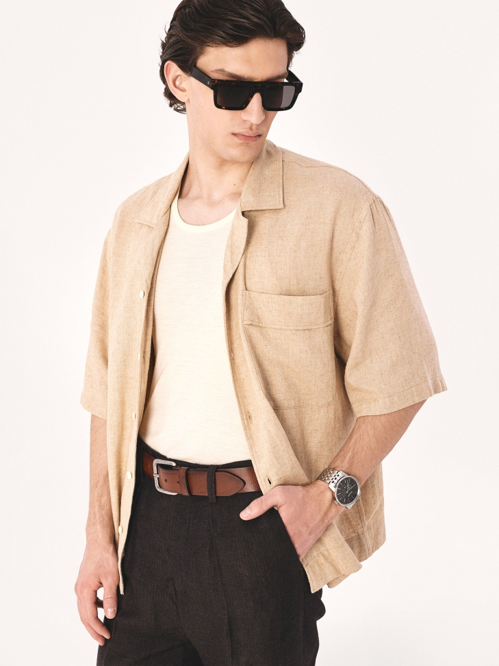 Classic brown men's belt