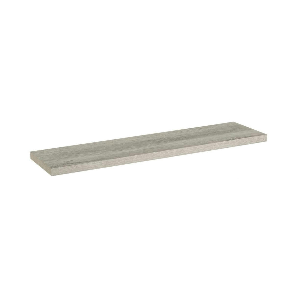 - Étagère murale tablette en bois MDF gris L120cm