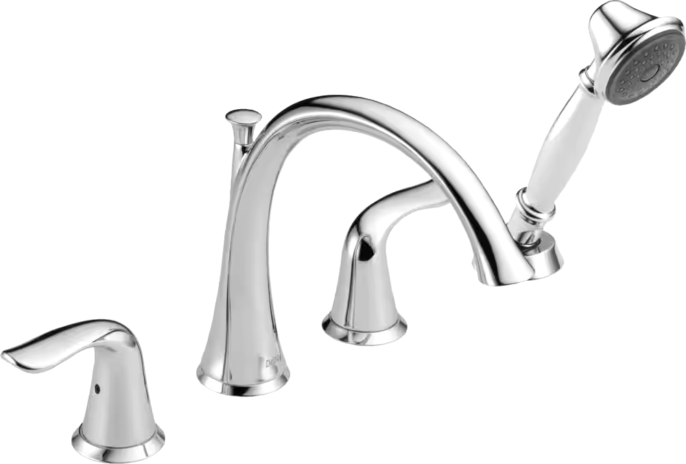 Delta Faucet Lahara®Double Handle Bathtub & Shower Faucet Trim with Hand Shower, Assorted Finishes