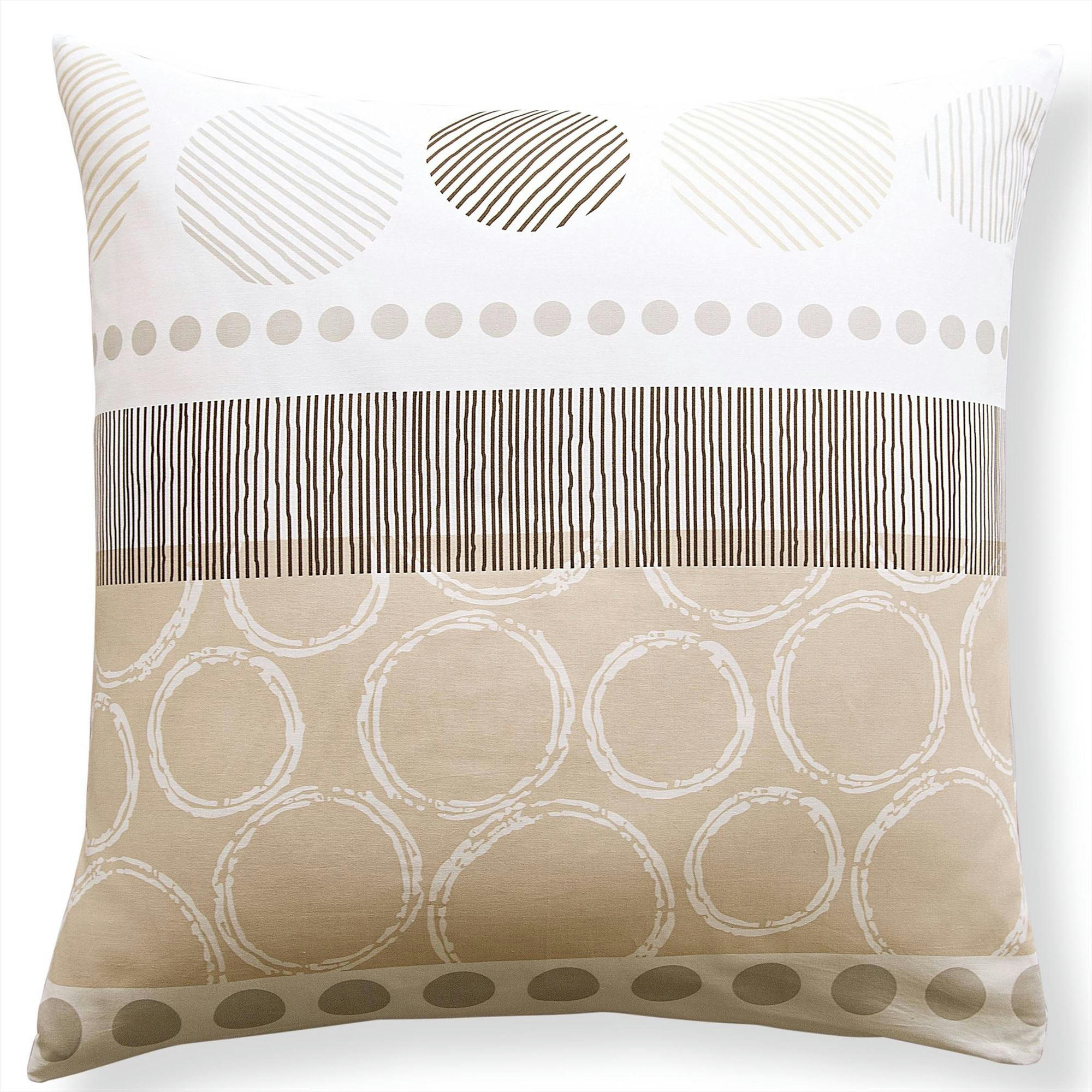 EXPRESSO - Taie sac 63x63 beige en coton