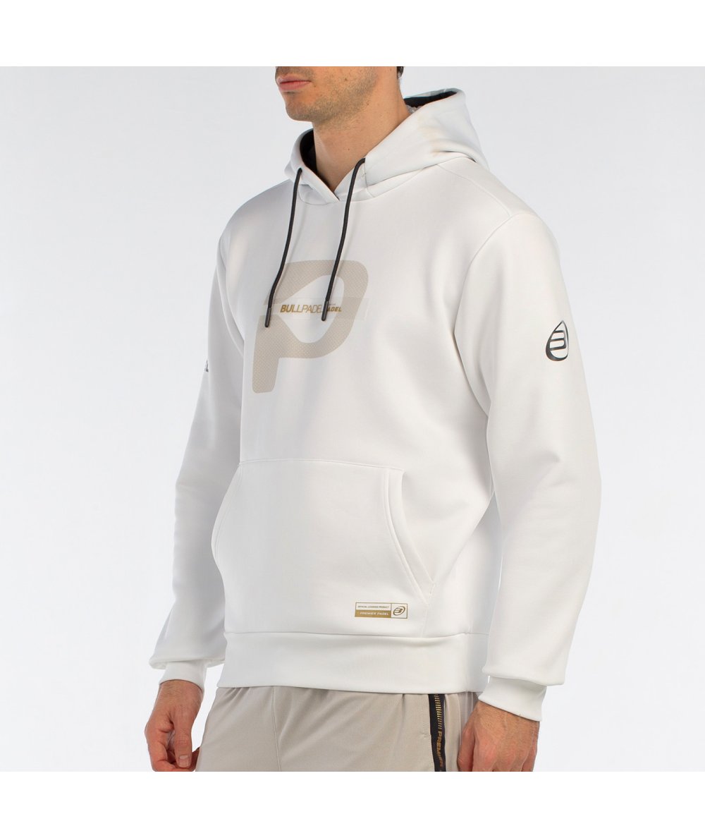SUDADERA BULLPADEL BROTA BLANCO