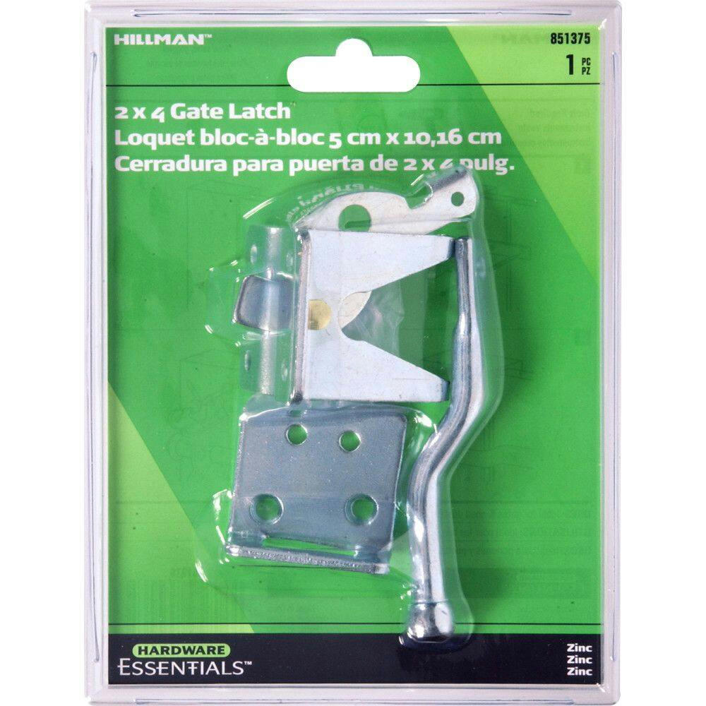 Hillman Self-Adjusting Gate Latch, For Out Swinging Gates, Zinc-Plated, 7-1/2 x 7-3/4-in
