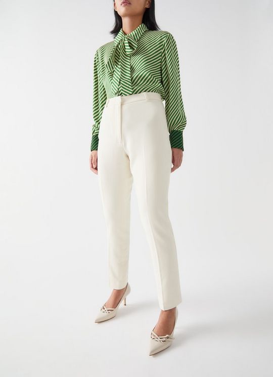 Lily Petite Ivory Trouser