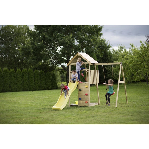 Kletterspielturm »Biene«, BxHxT: 270 x 270 x 280 cm, natur