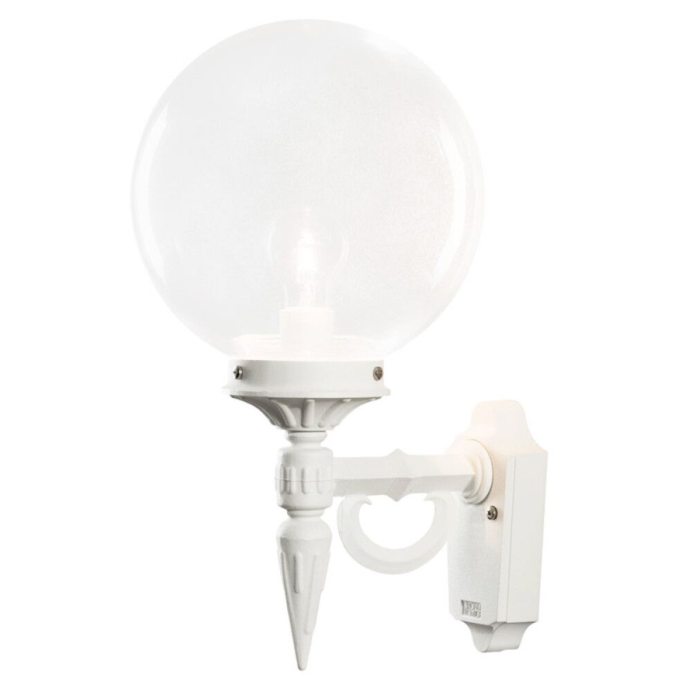 VEGGLAMPE KONSTSMIDE ORION HVIT
