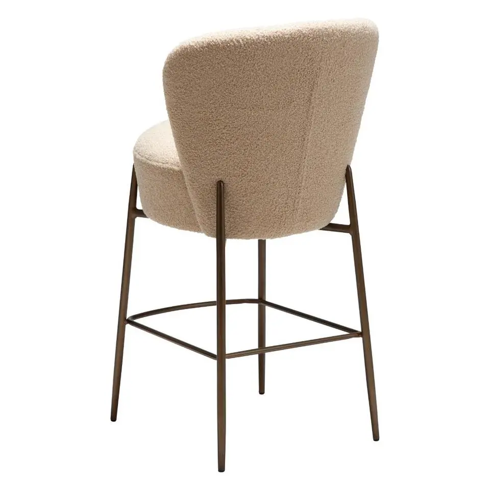 Hioshop Orbit Dan-Form counterstoel boucl&eacute; offwhite