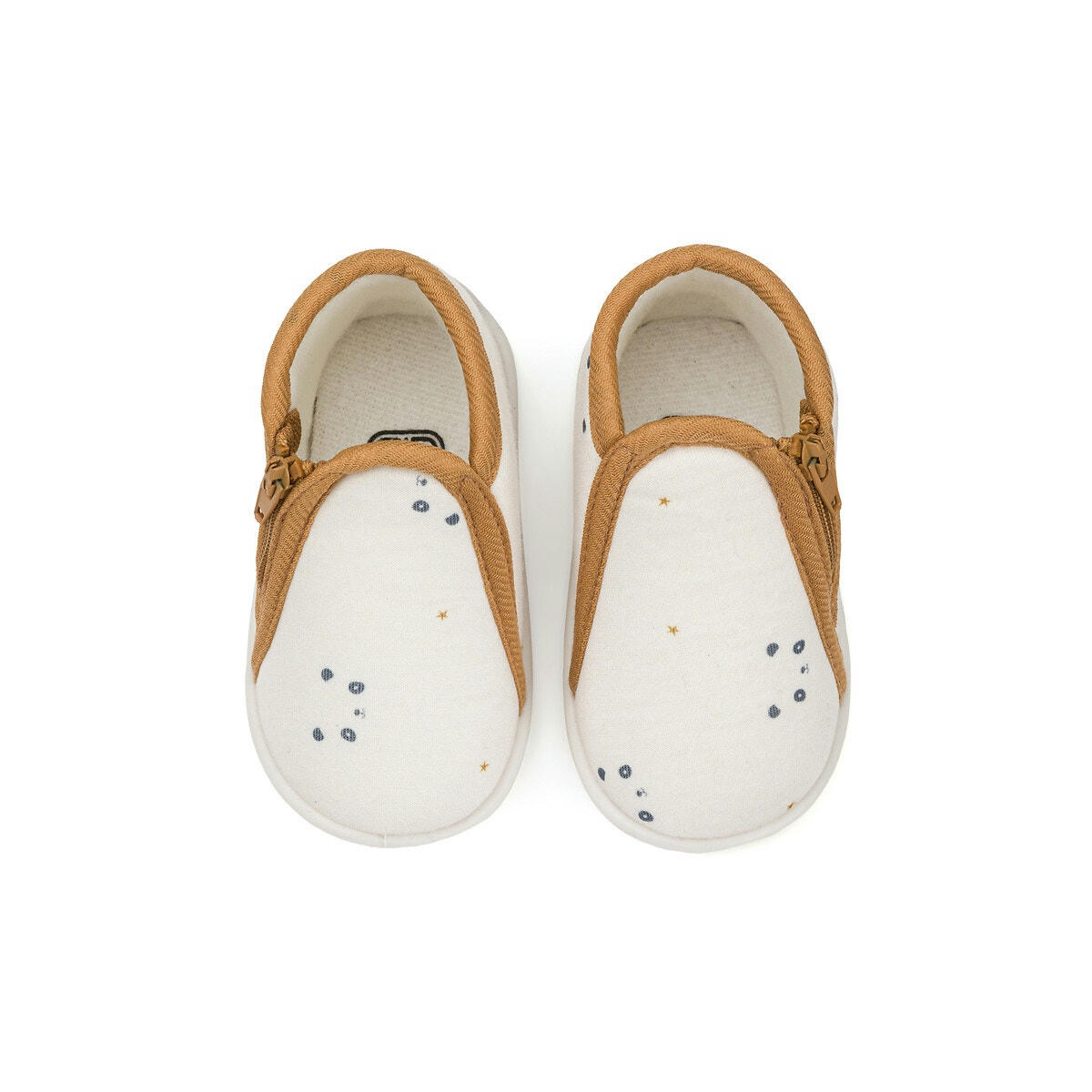 Chaussons zippés panda en polyester recyclé