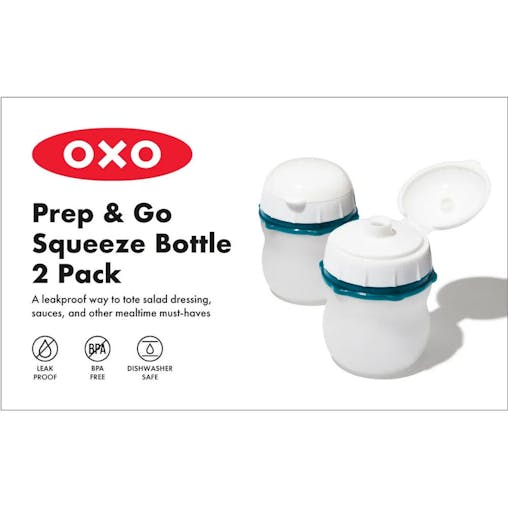 OXO Good Grips Prep & Go Silicone Squeeze Bottles 2 Piece