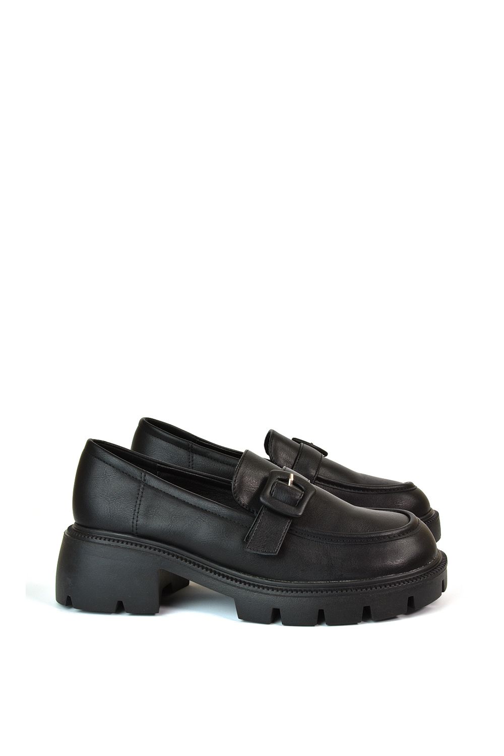 XY London Adelaide' Chunky Platform Block Heel Loafers