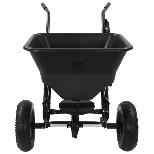NNEVL Walk Behind Salt Spreader PVC and Steel 106x73x76 cm 45 L