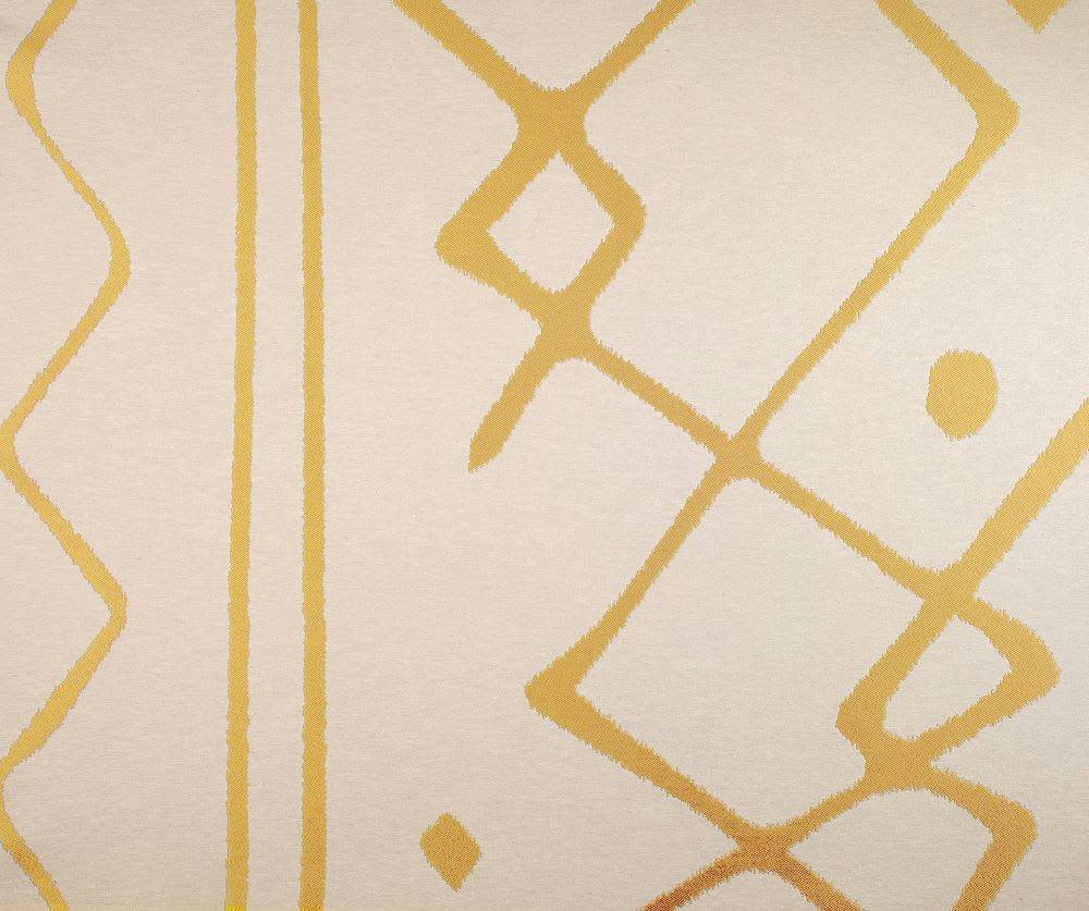 NAZCA - Rideau d'ameublement 140x260cm Moutarde