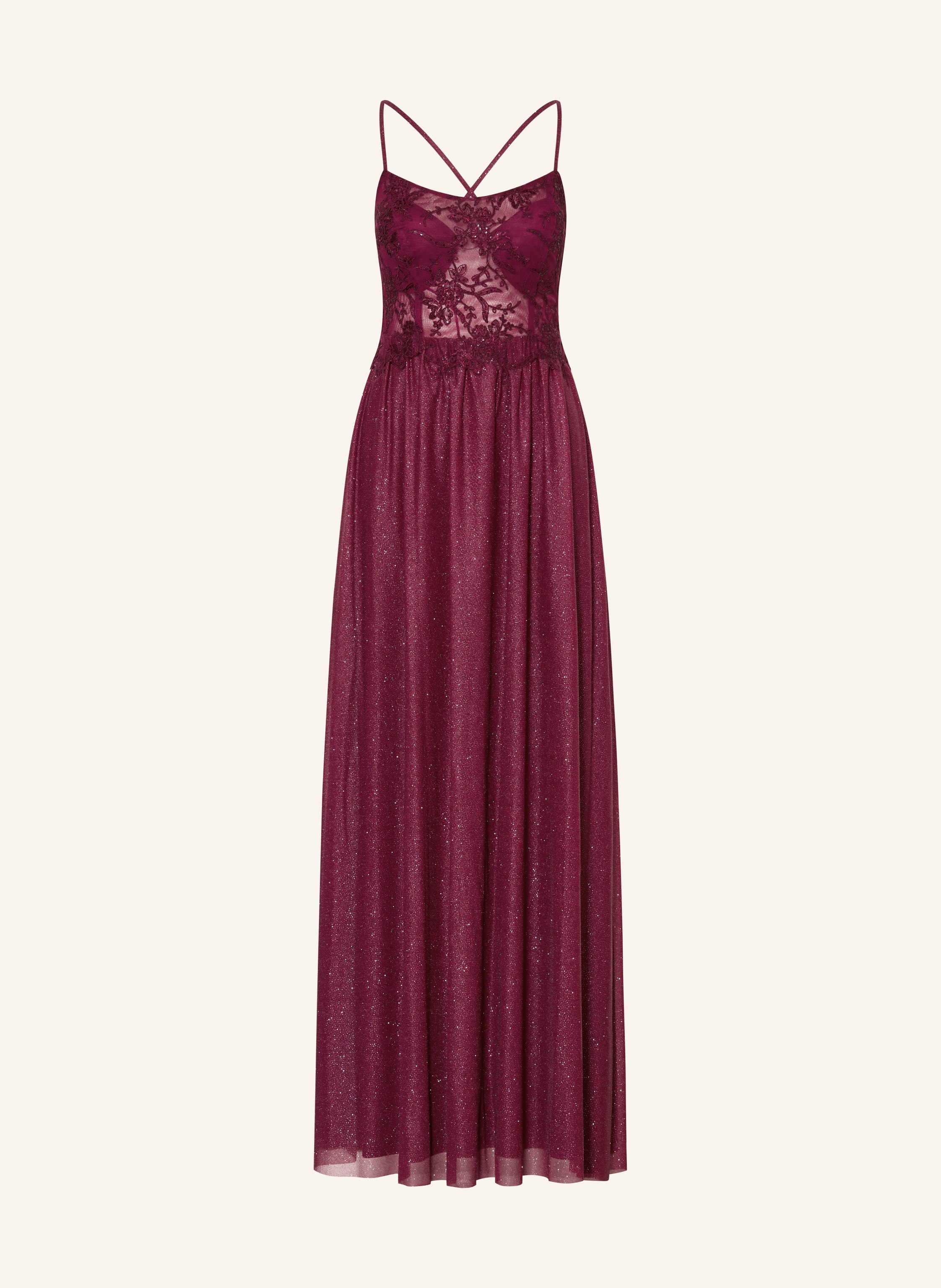Suddenly Princess Abendkleid mit Spitze und Glitzergarn