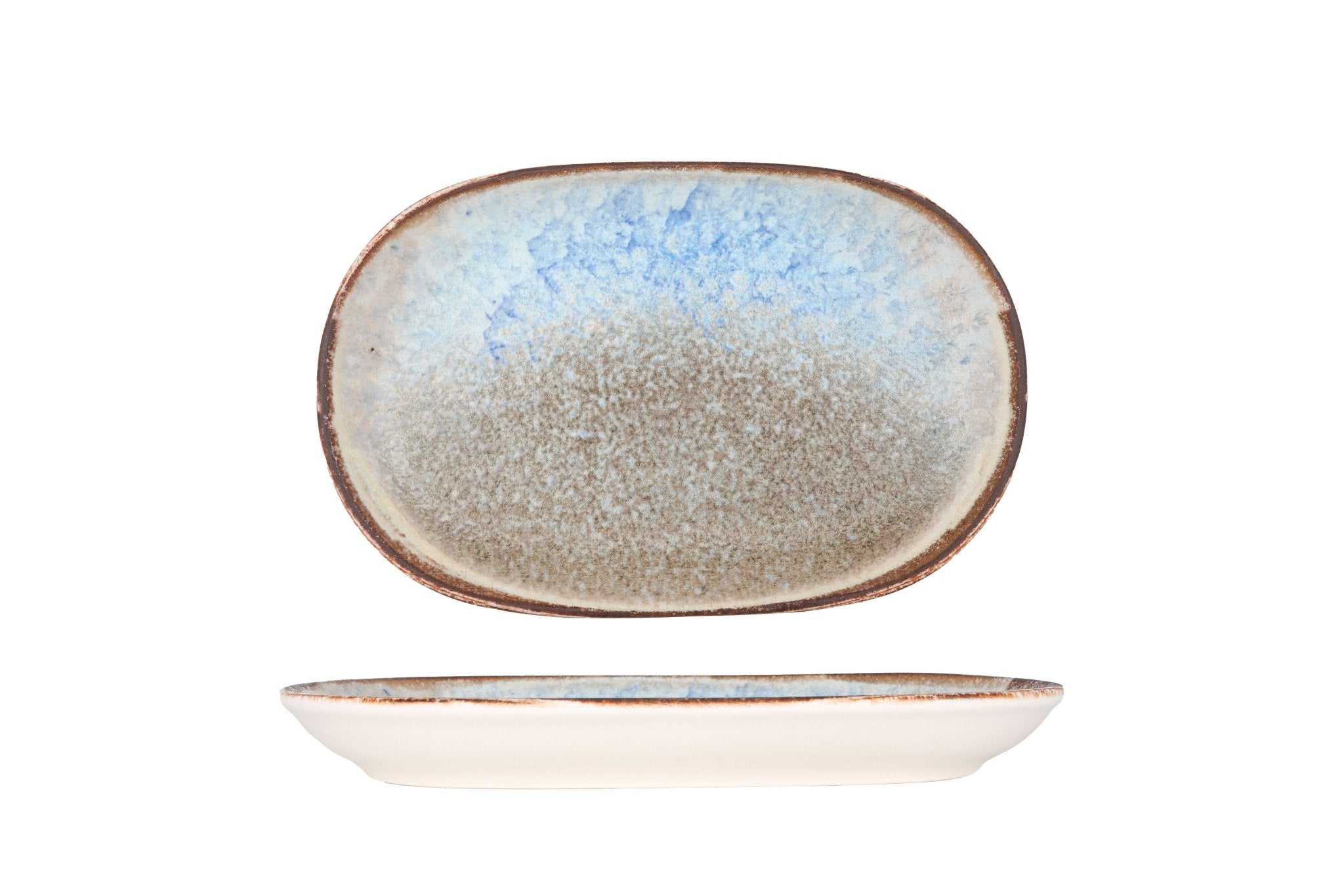ID Fine Serveerschaal - Delta - Porselein - 23 cm - set van 2