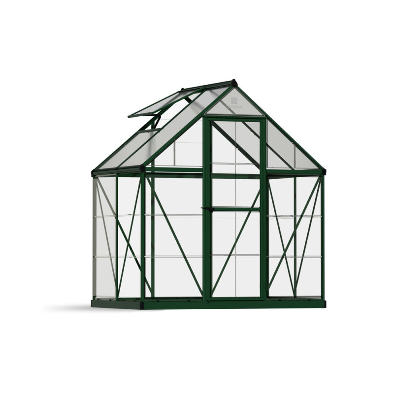 Serre en polycarbonate Hybrid verte 2,2 m² CANOPIA