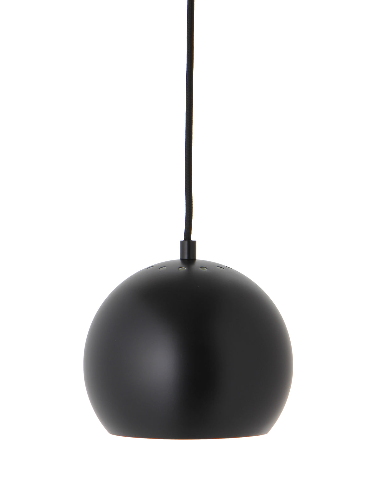 Frandsen hanglamp Ball - zwart - 18x18x15cm