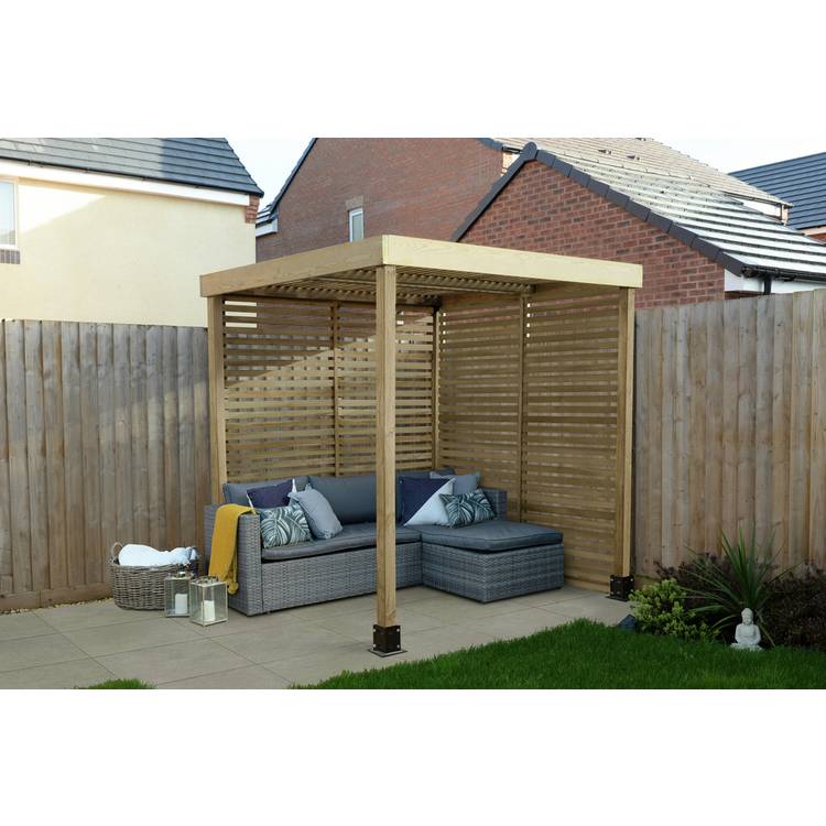 Forest Garden Modular Pergola with 2 Side Panels