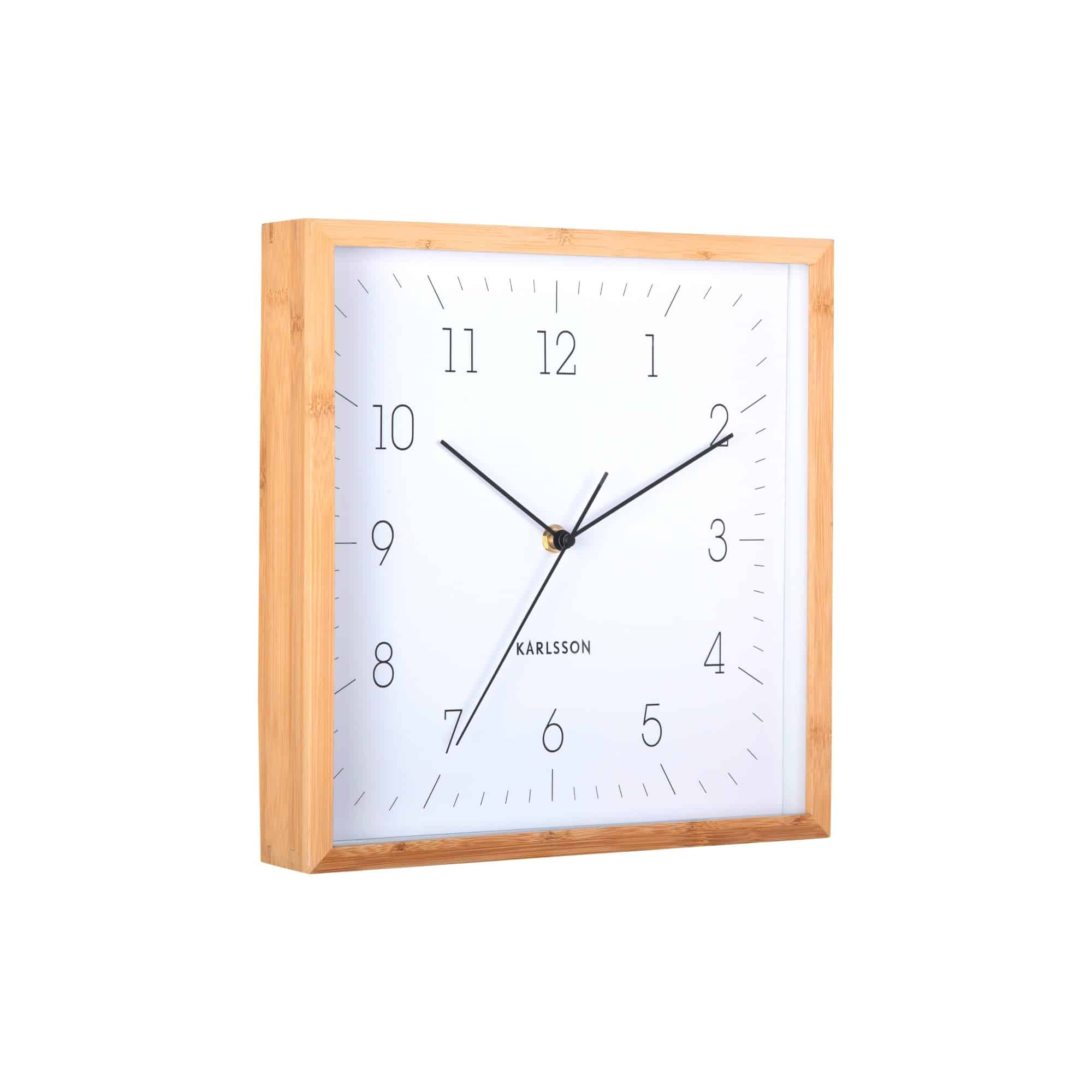 Karlsson wandklok Neat Cuadrado - wit - 4.5x29.2x29.2cm