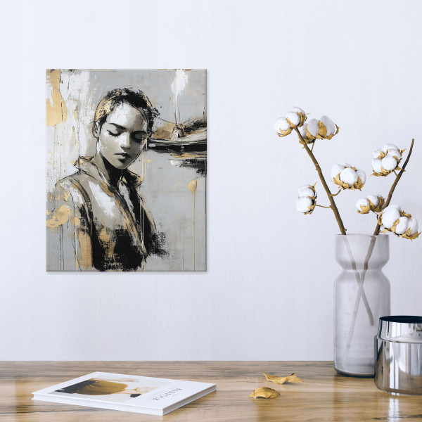 Obraz Do Salonu Sypialni Kobieta Twarz Glamour Na Płótnie Ścianę 60X40