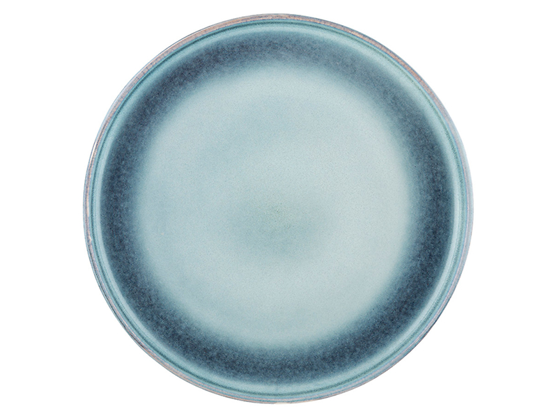 Talerz deserowy Moon Dust ceramiczny niebiesko-szary
