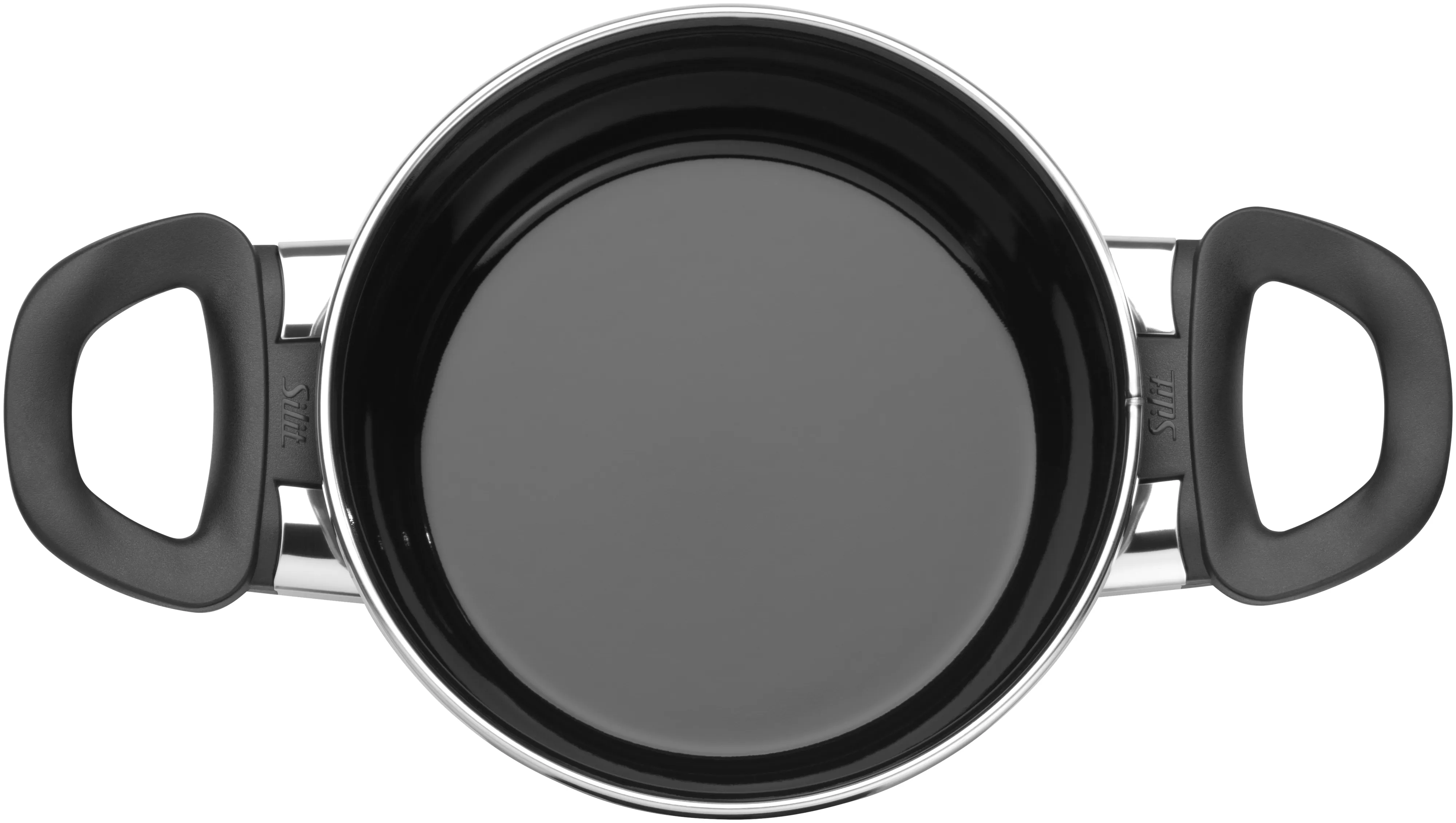 Silit Silargan Modesto Line Braising Pan 16cm with lid,Black