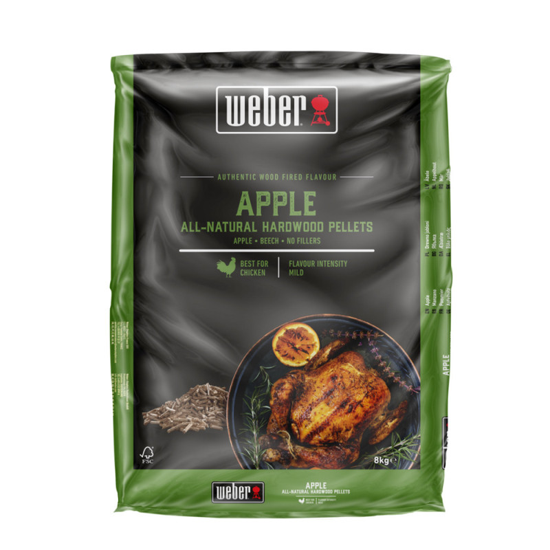 Pellets pour barbecue pommier 8 kg WEBER