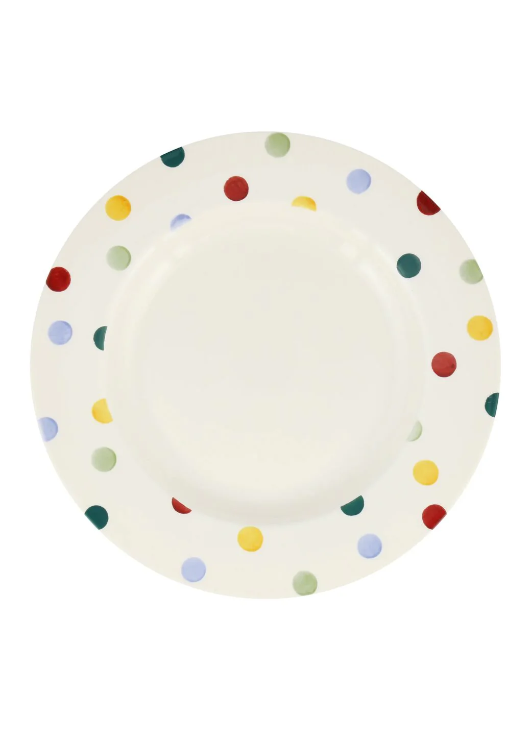 Seconds Polka Dot Large Dinner Plate, 10.5 Inch