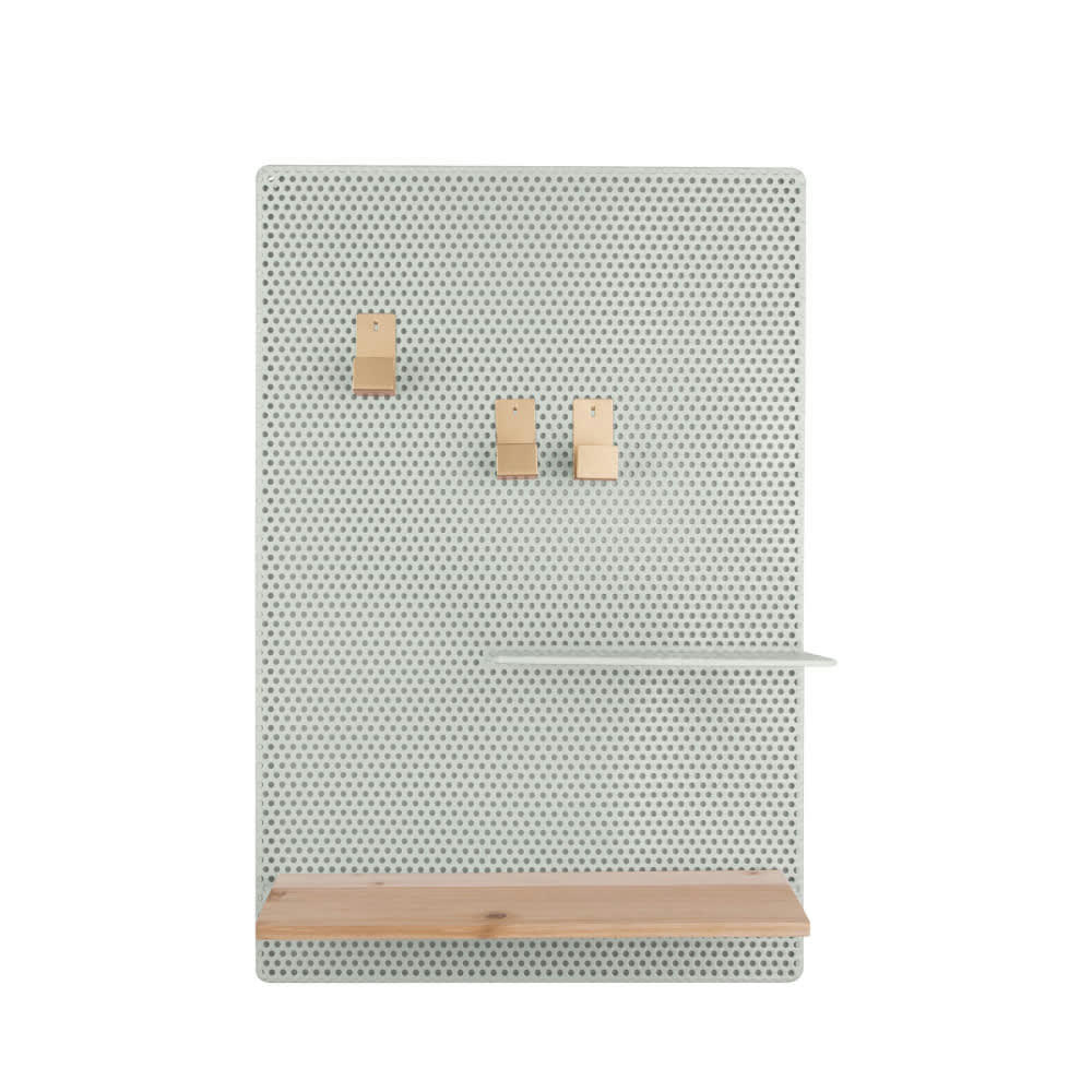 PERKY MESH - Panneau perforé en métal vert d'eau