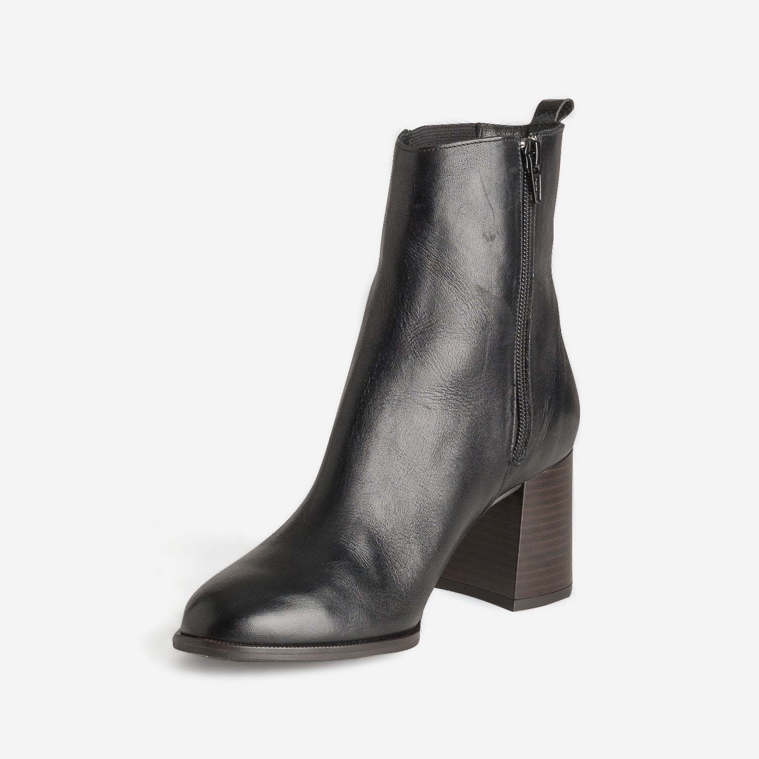 Boots à talon ERAM FLEX noir cuir