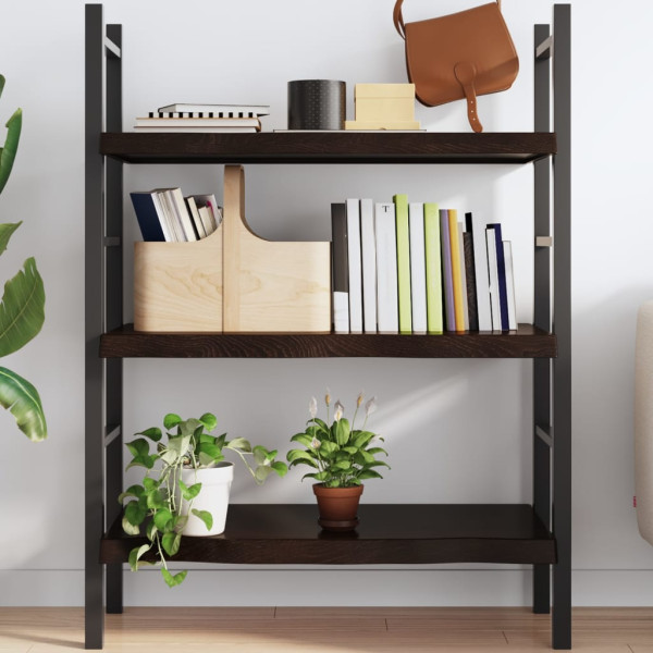 VidaXL Półka ciemnobrązowa 100x60x(2-6) cm