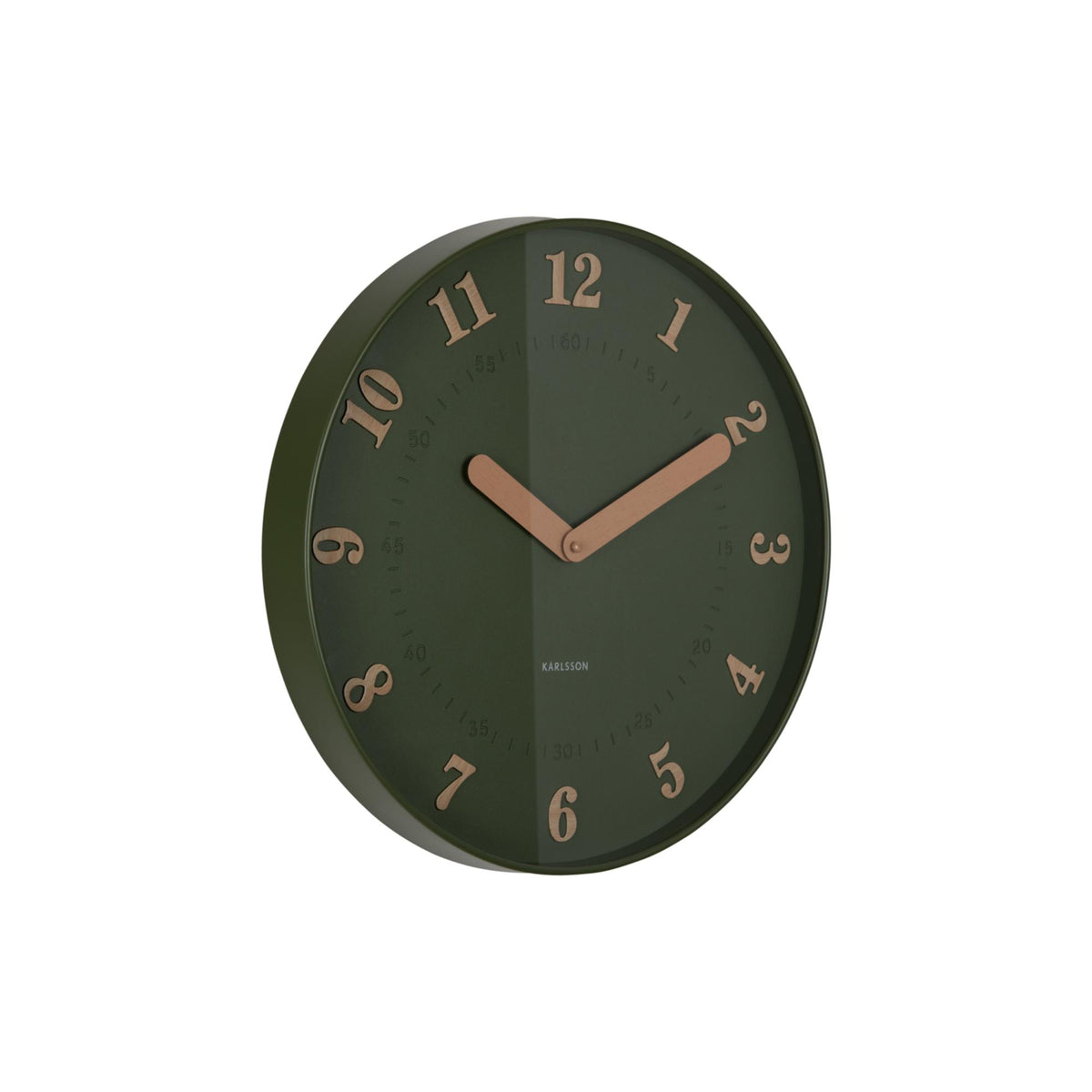 Karlsson wandklok Amena - groen - Ø40cm