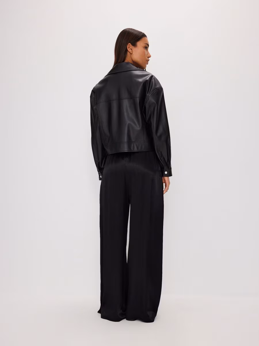 Faux Leather Biker Jacket