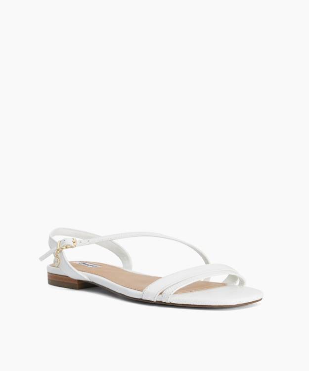 Levon White - Flat Leather Sandals