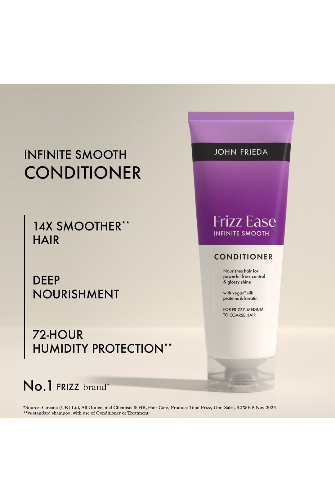 John Frieda John Frieda Frizz Ease Infinite Smooth Conditioner 250ml