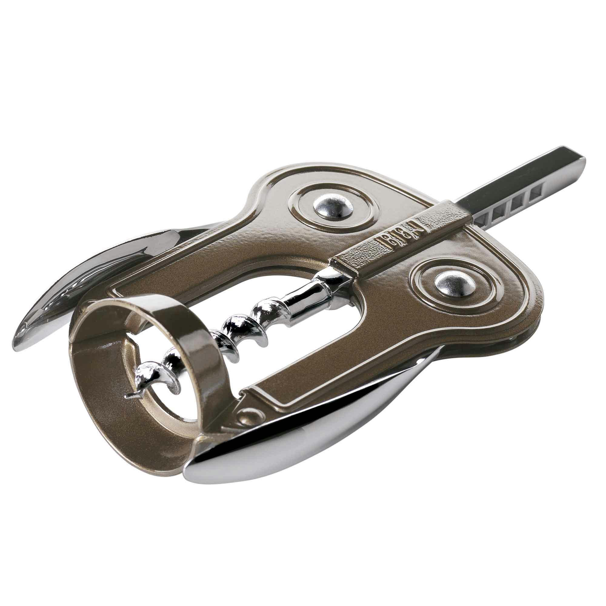 BÚHO LUX - Tire-bouchon à main - peinture métallique Marron Café